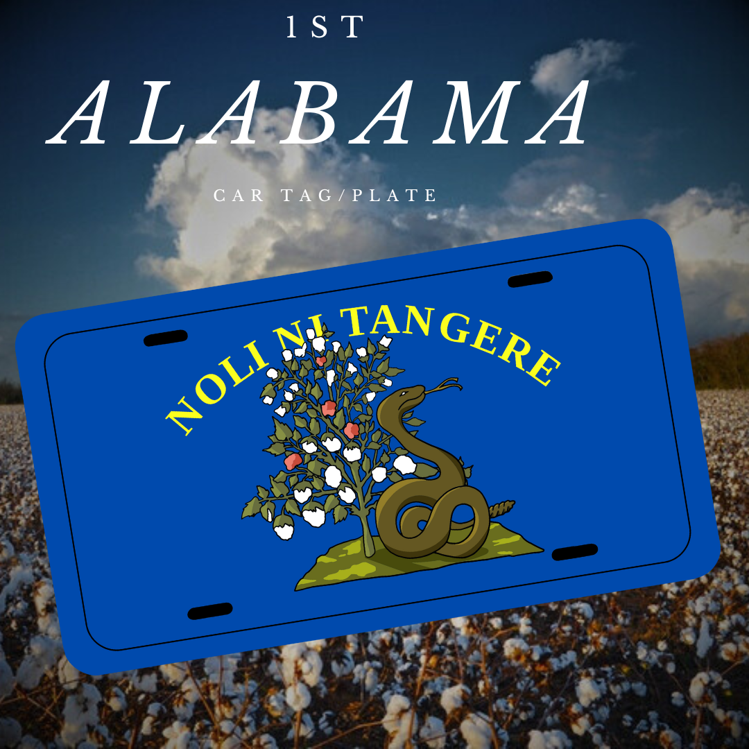 1st Alabama Infantry Car Tag/Plate