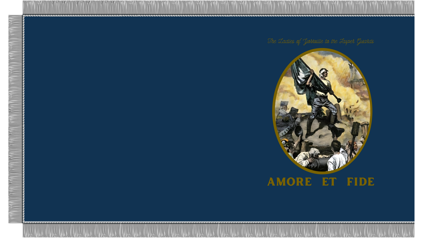 "Jasper Light Infantry" - 5th South Carolina Flag Stickers/Magnet