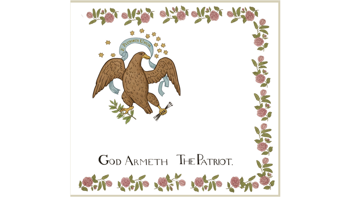 "God Armeth The Patriot" - Tennessee Militia Flag - Creek War Stickers/Magnet