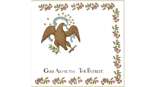 "God Armeth The Patriot" - Tennessee Militia Flag - Creek War Stickers/Magnet