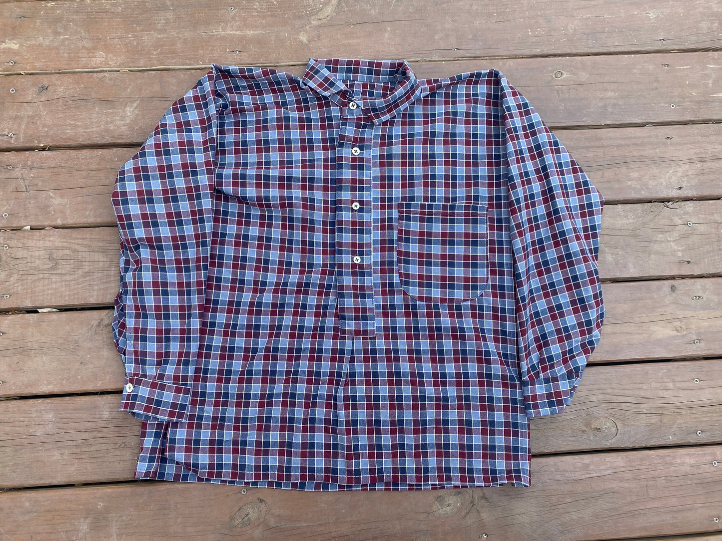 "Sent from Home" Shirt - Plaid