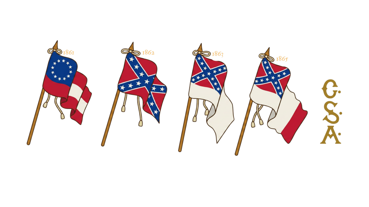 Flags of the South Sticker Set 1861-1865