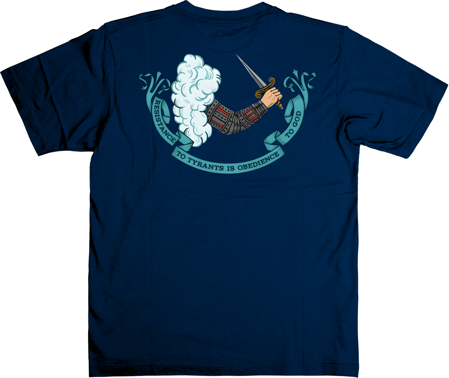 "Resistance to Tyrants is Obedience to God" Gostelowe Standard #10 Shirt