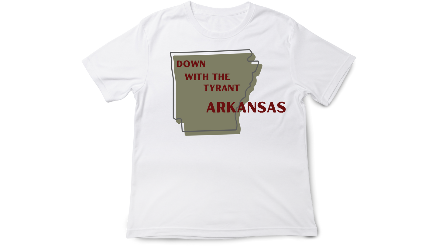 "Down with the Tyrant" Arkansas Shirt