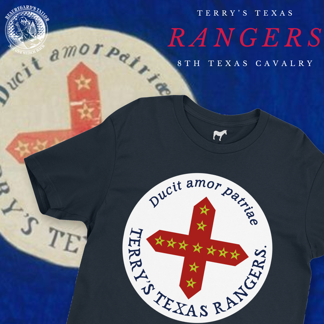 "Ducit amor patriae" Terry's Texas Rangers - 8th Texas Cavalry - Flag  Shirt