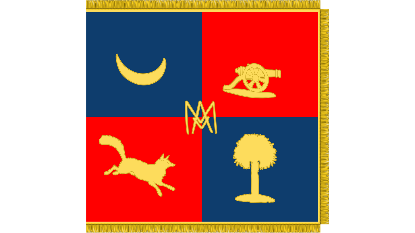 Marion Artillery Flag Sticker