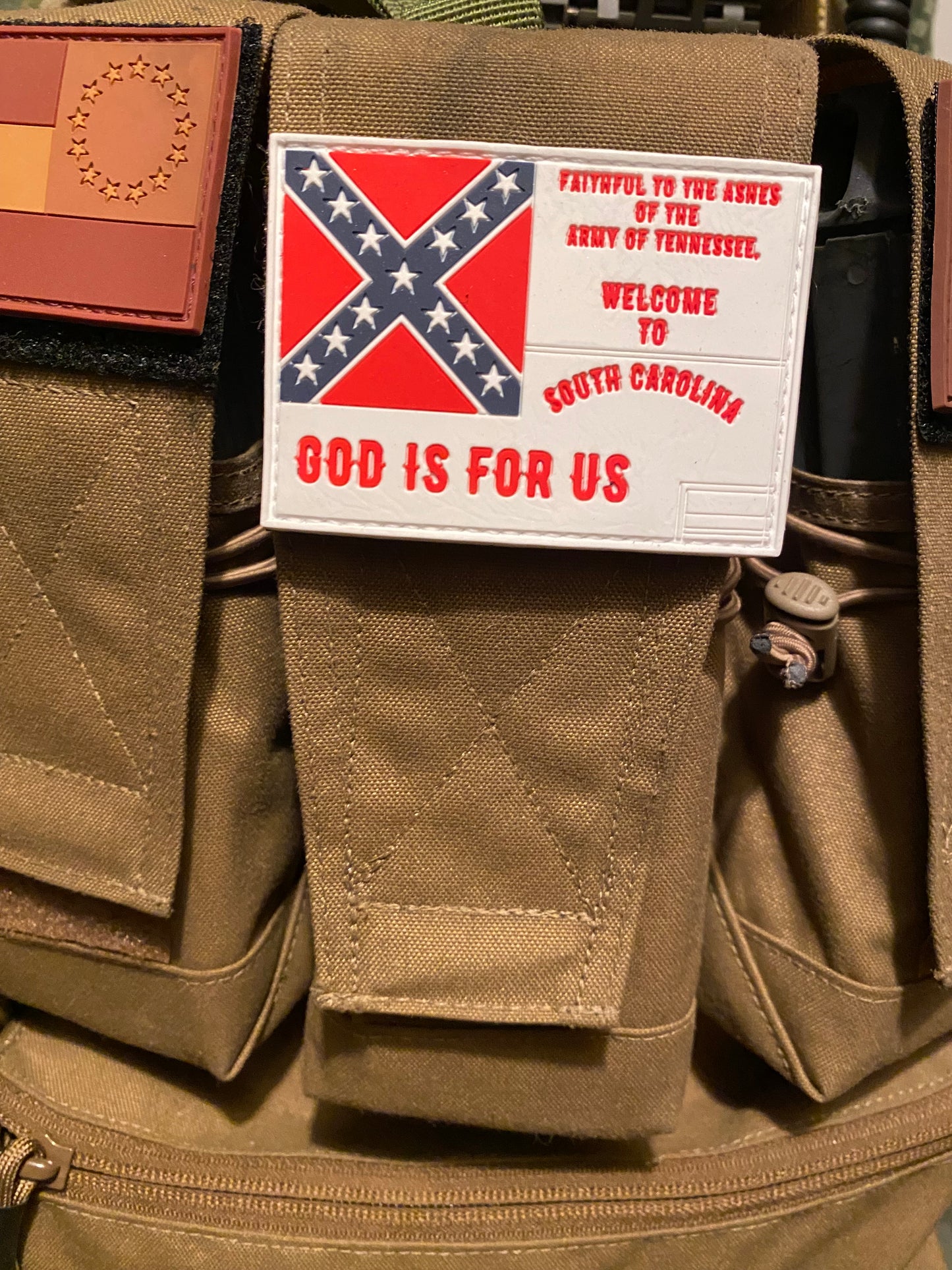 "Faithful to the ashes of the Army of Tennessee" South Carolina PVC Patch