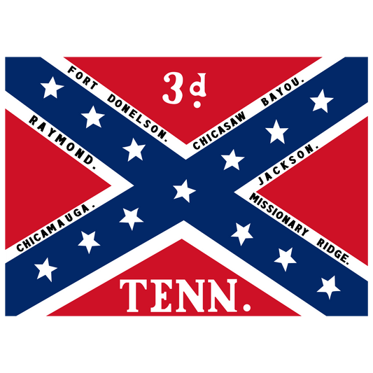 3rd Tennessee Infantry Flag Stickers/Magnets
