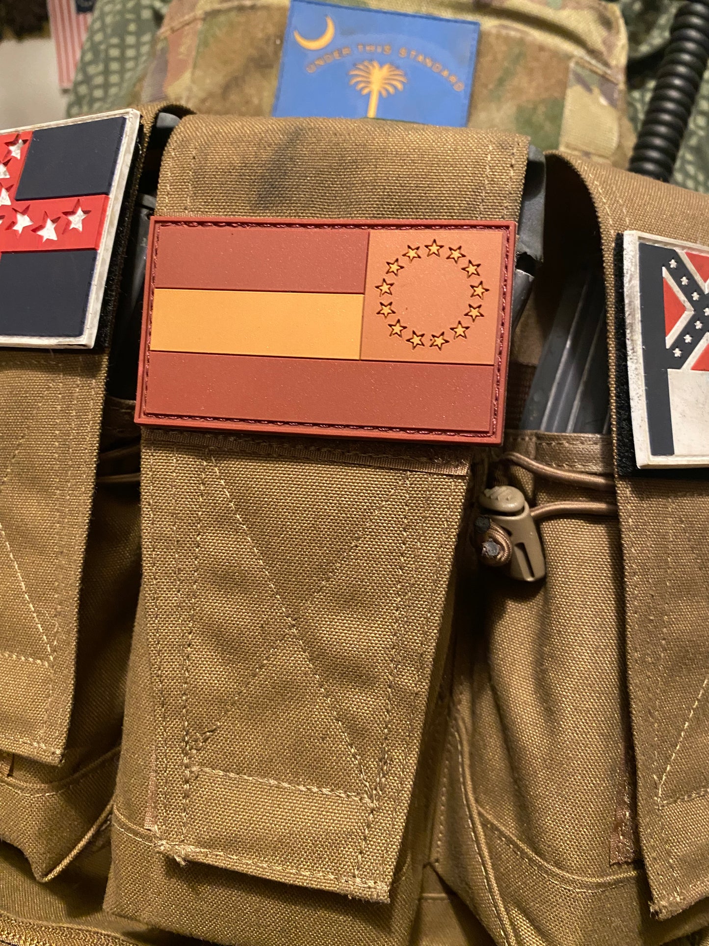 1st National Morale PVC Patch - Subdued Colors