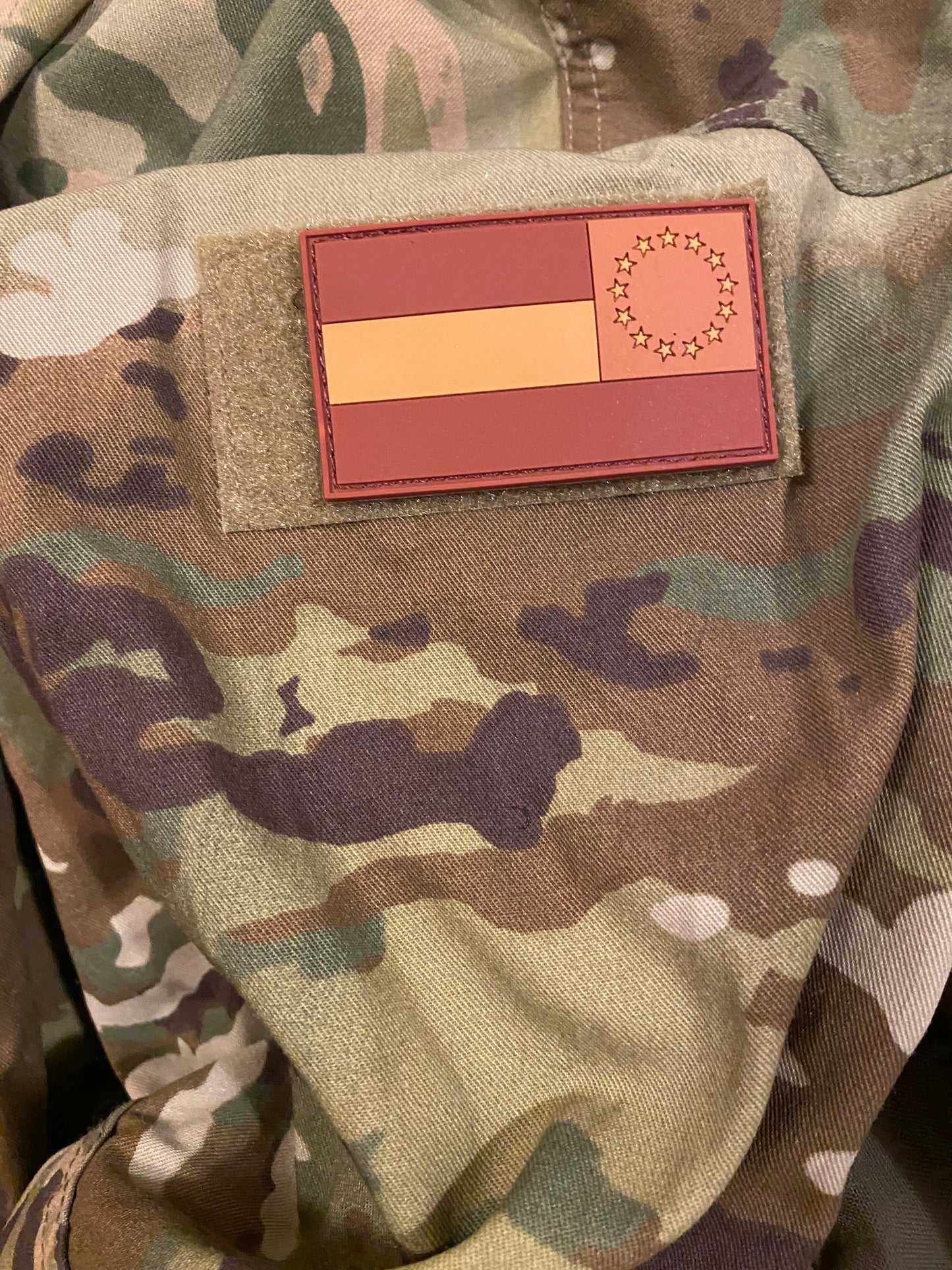 1st National Morale PVC Patch - Subdued Colors