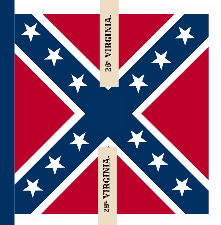 28th Virginia Infantry Flag Sticker