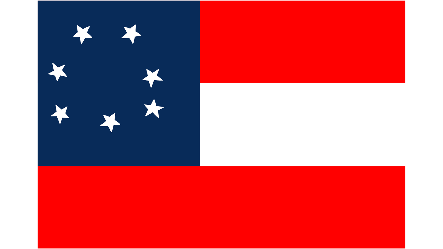 CSS Virginia 1st National Flag Stickers