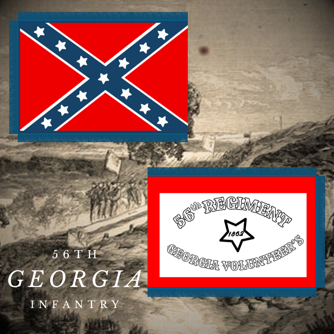 56th Georgia Flag Stickers