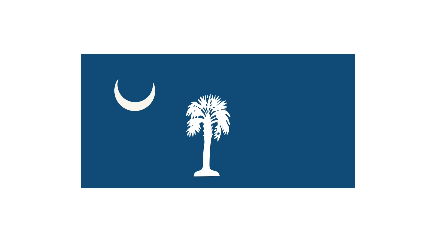 Columbia, South Carolina State Flag Stickers