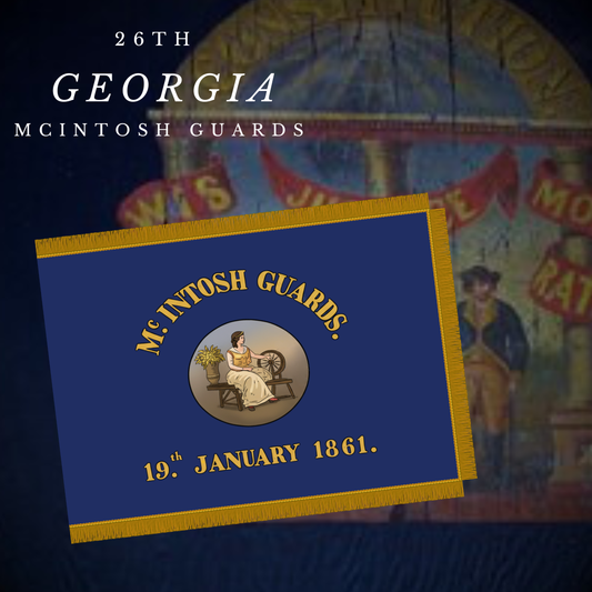 26th Georgia Company B Flag Stickers/Magnet