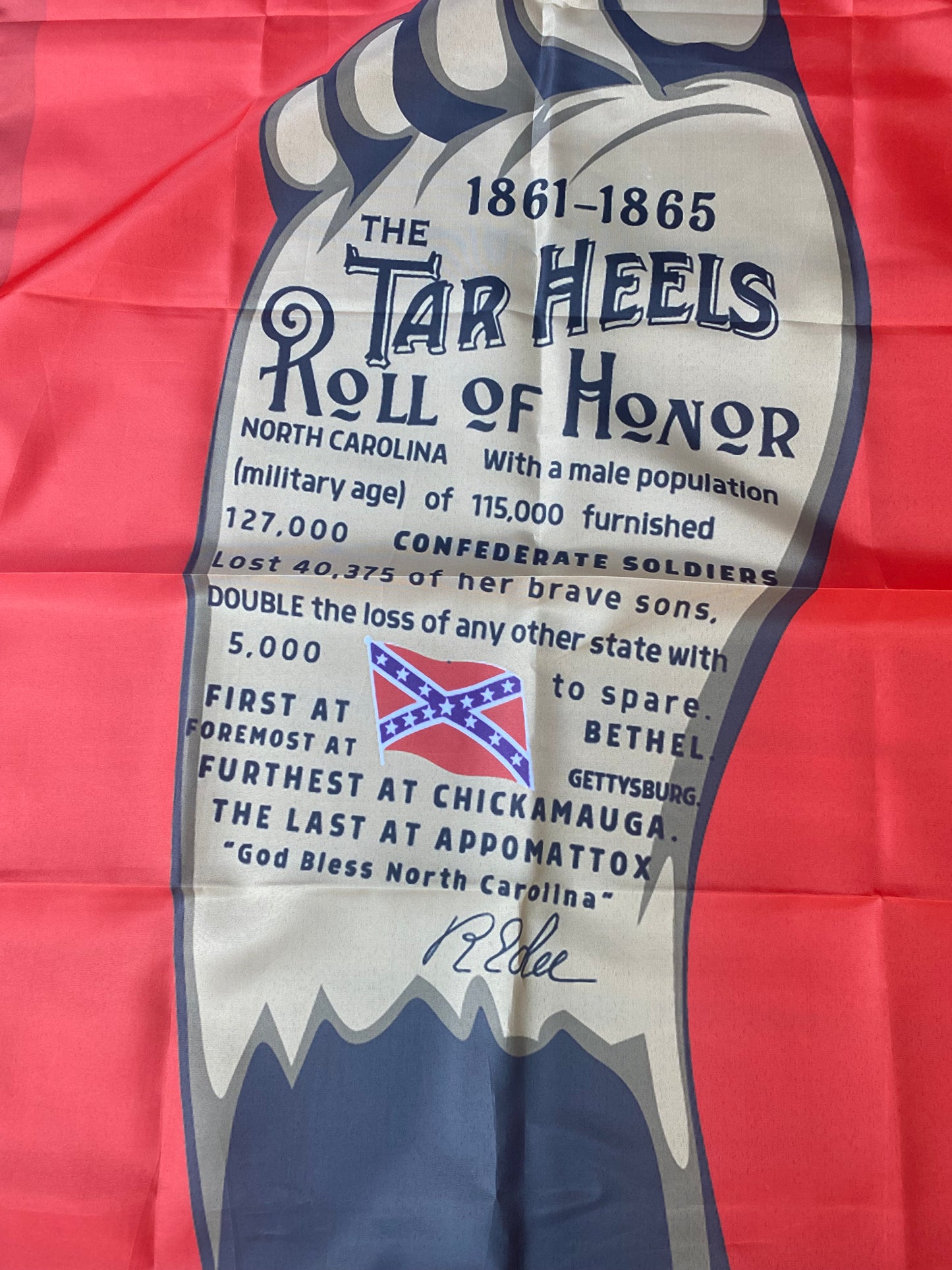 "Tar Heel State" - North Carolina Flag