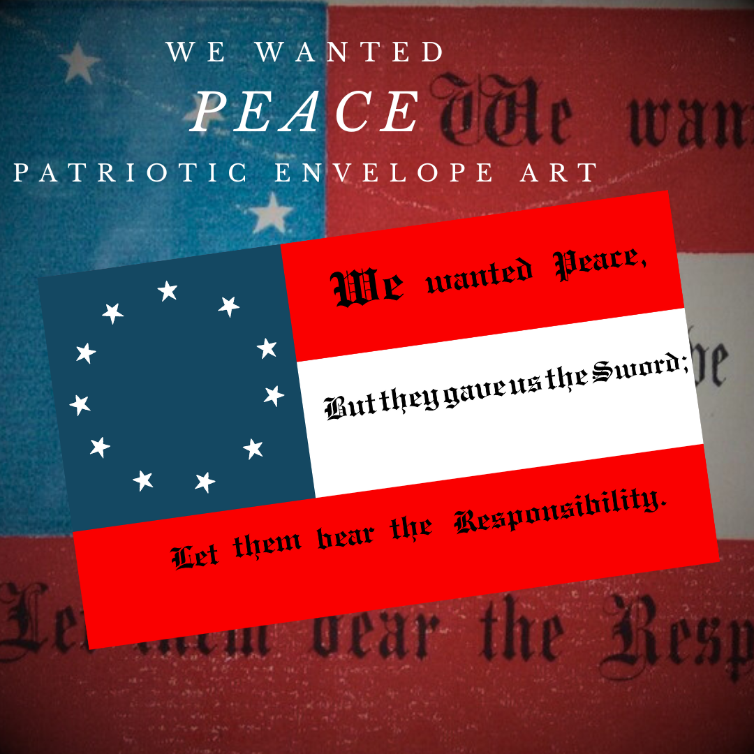 "We wanted peace" Flag