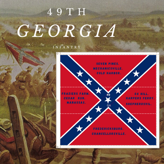 49th Georgia Infantry Flag Stickers/Magnet