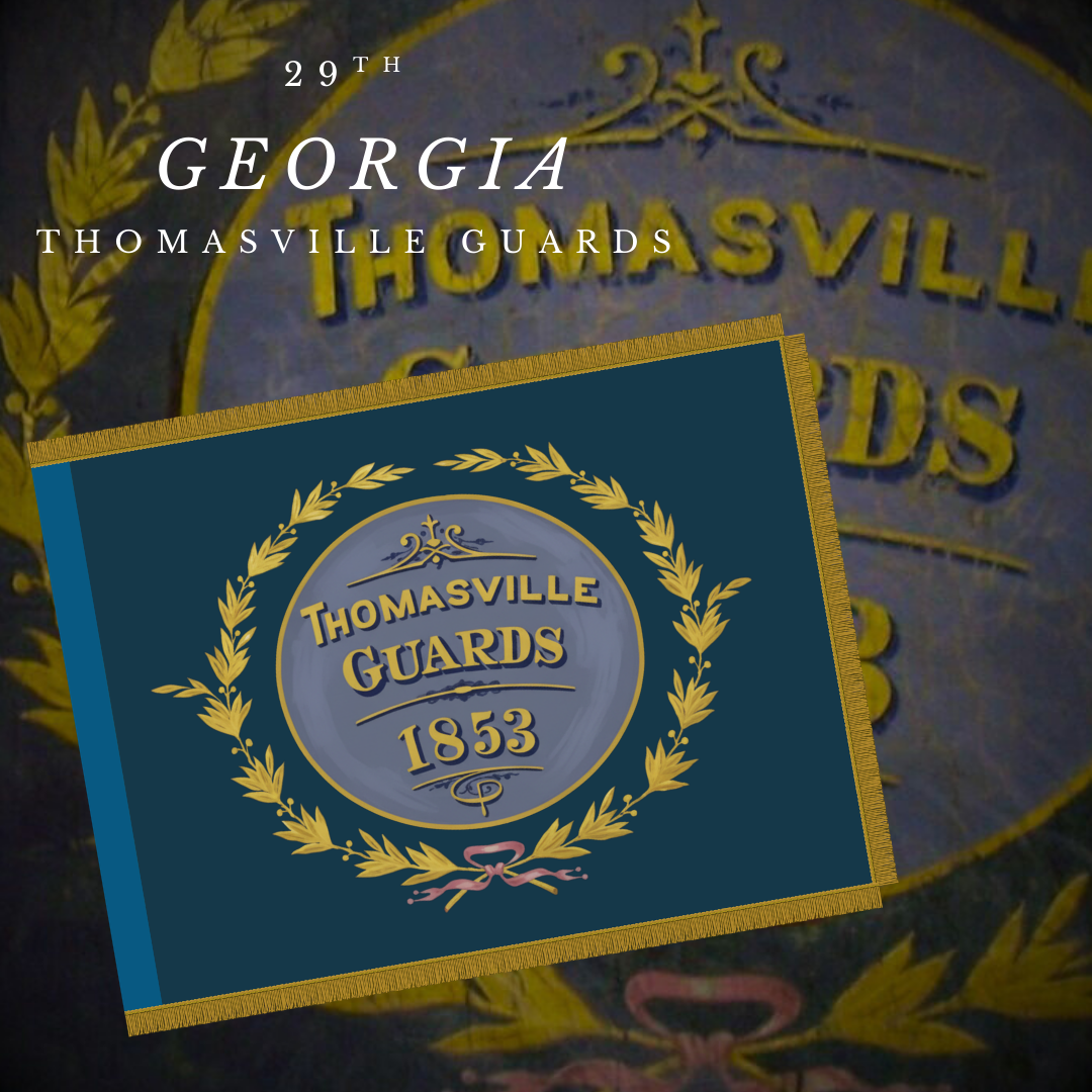 29th Georgia Company - F - Thomasville Guards Flag Stickers/Magnet