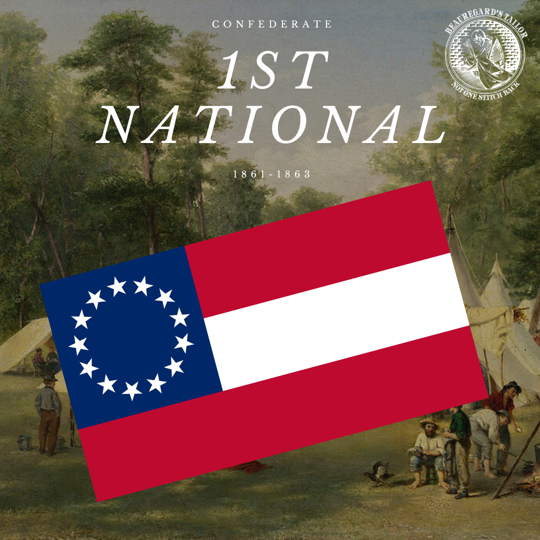 Confederate First National Flag Stickers/Magnet