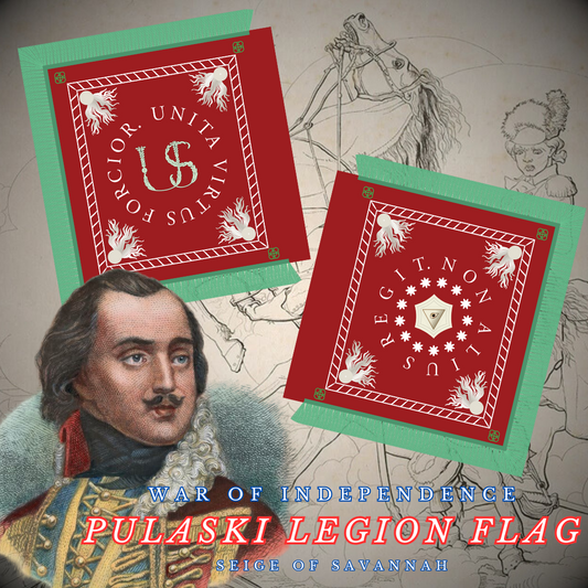 Pulaski Legion Flag Stickers/Magnets