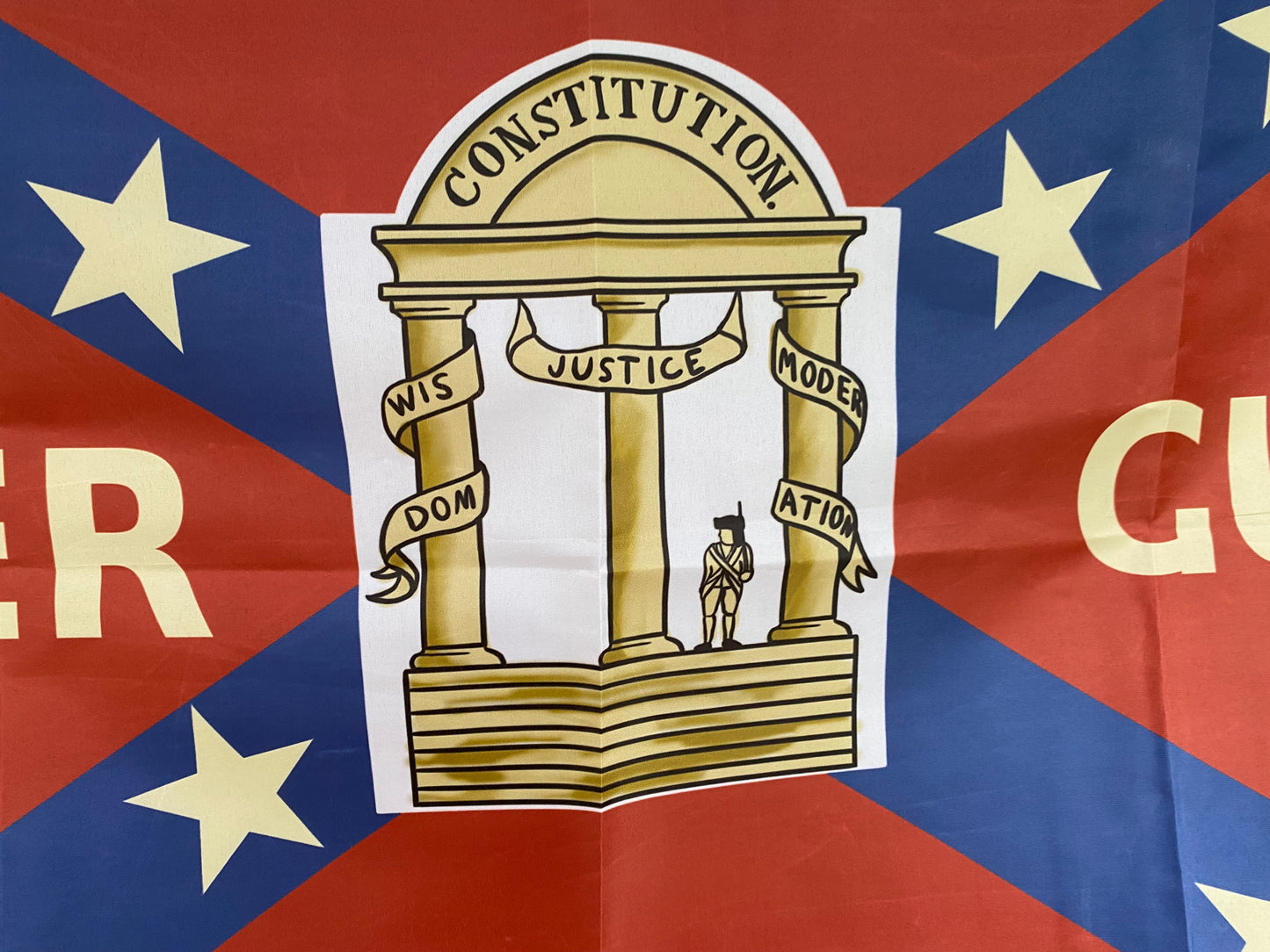 42nd Georgia 15 Star Battle Flag House Flag