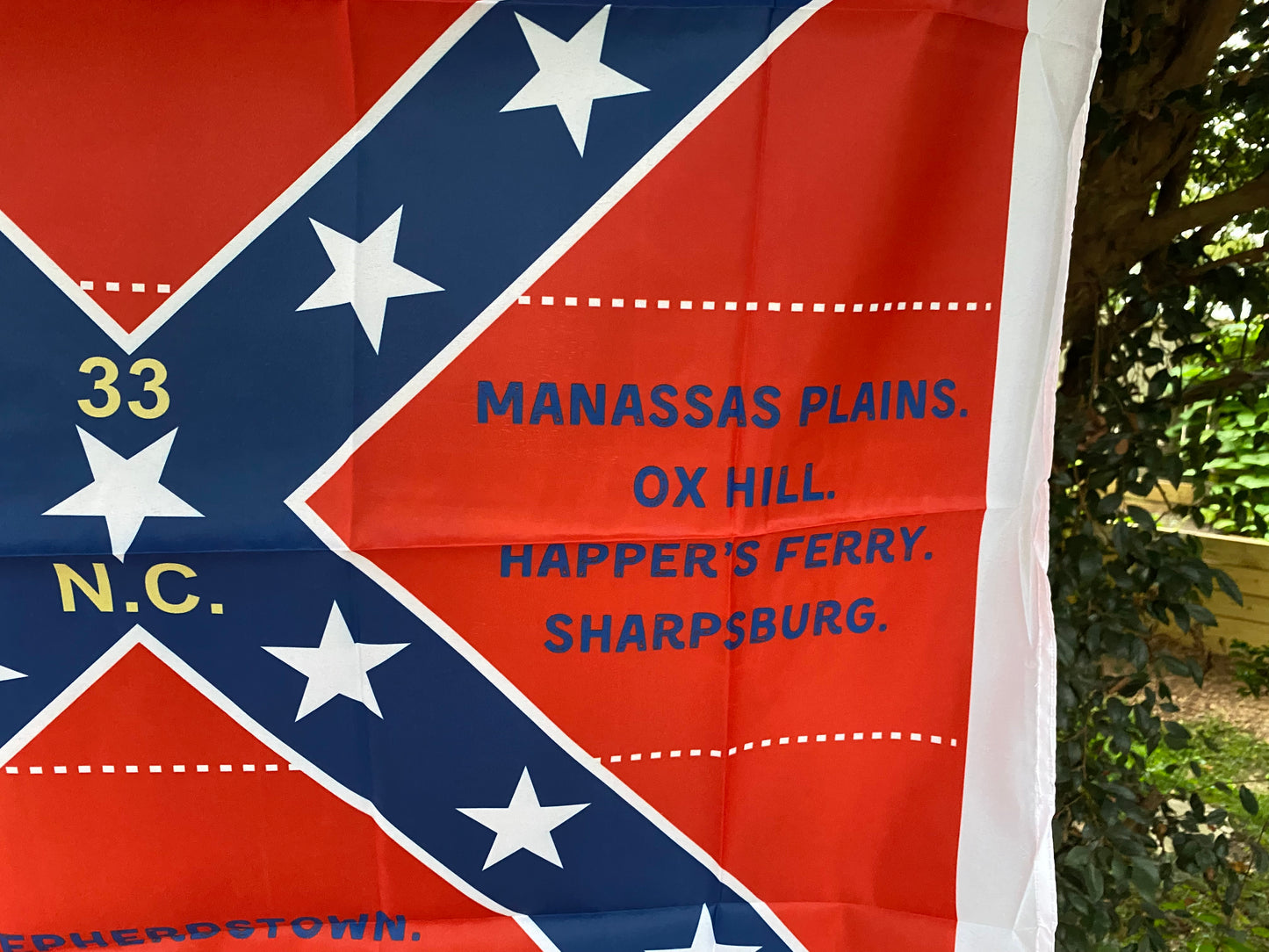 33rd North Carolina Battle Flag House Flag