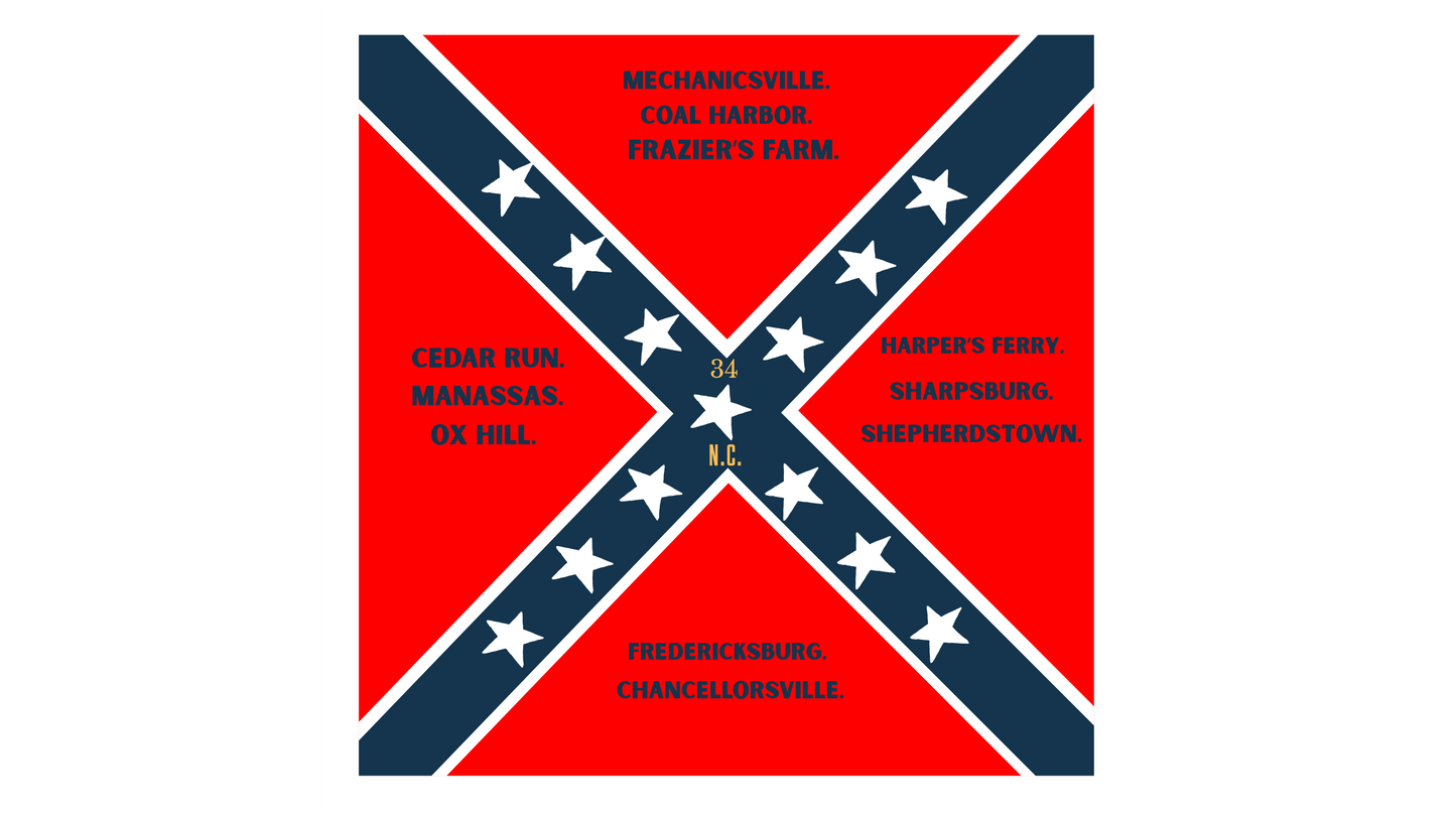 34th North Carolina Battle Flag