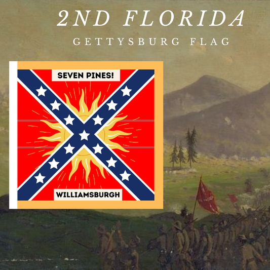 2nd Florida Infantry - Gettysburg Flag Stickers/Magnets