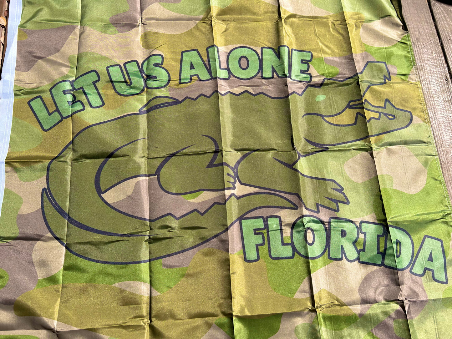 "Let us alone"Camouflage Flag