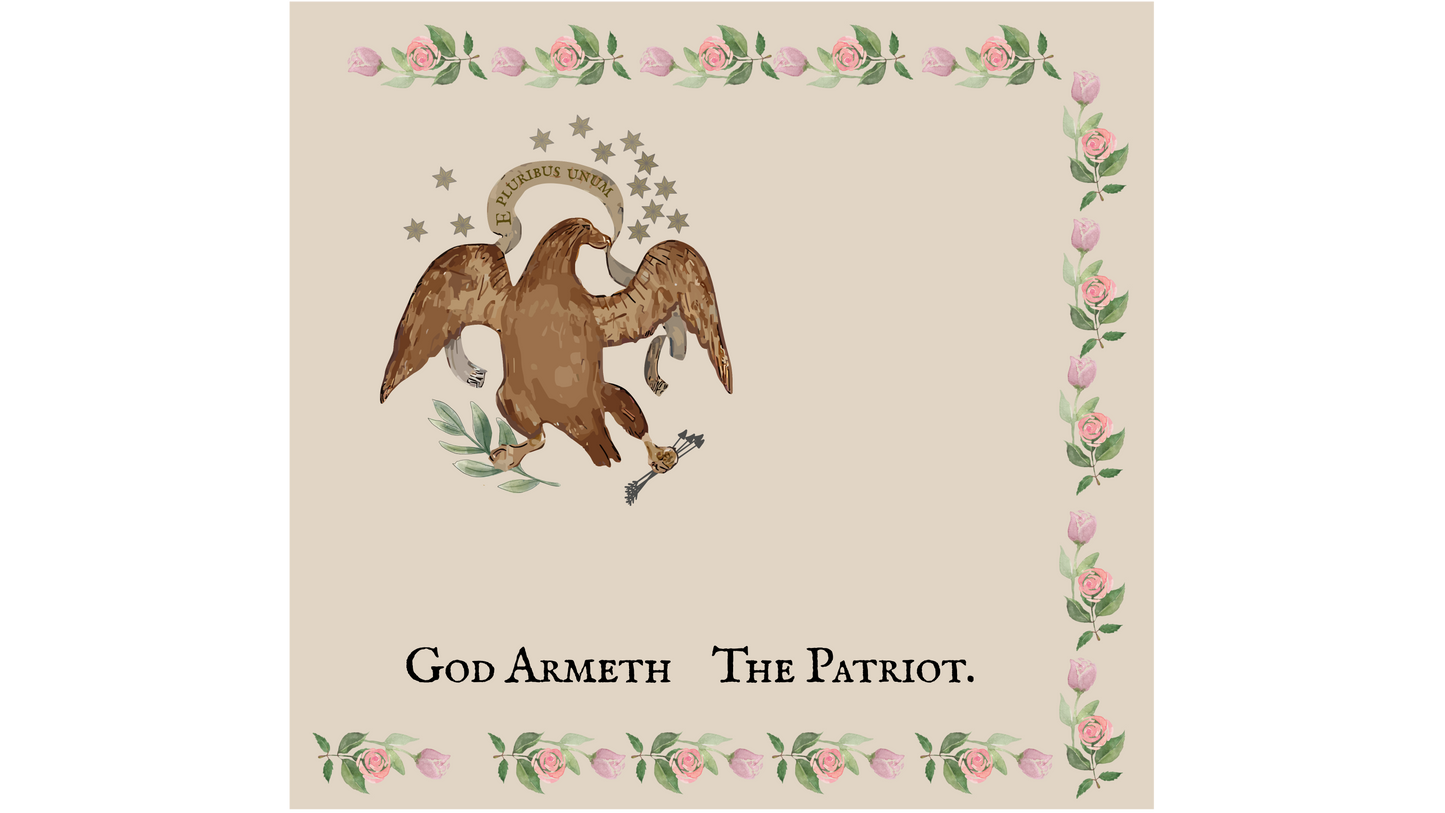 "God Armeth The Patriot" - Tennessee Militia Flag - Creek War Stickers/Magnet