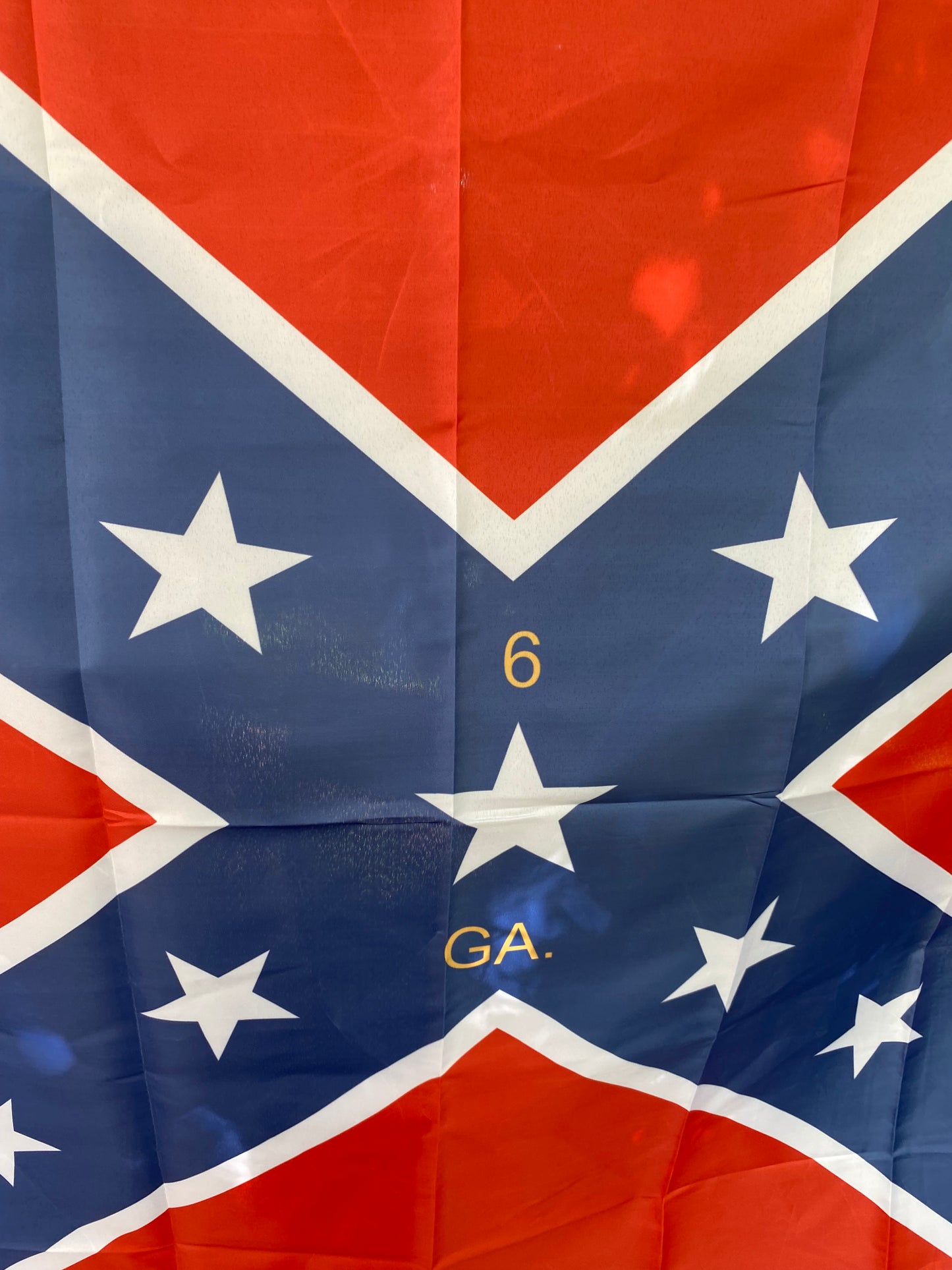 6th Georgia Infantry Battle Flag House Flag