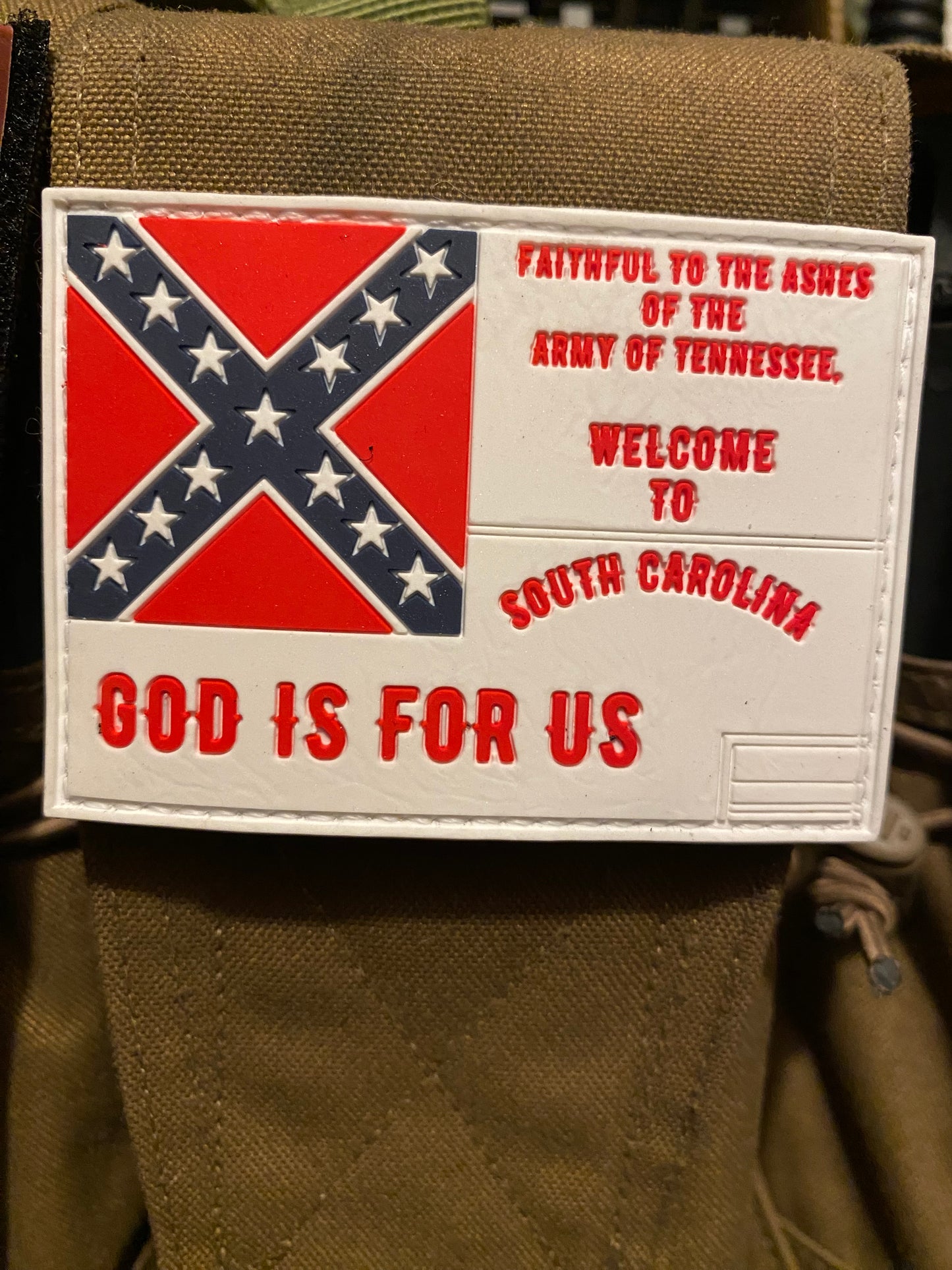 "Faithful to the ashes of the Army of Tennessee" South Carolina PVC Patch