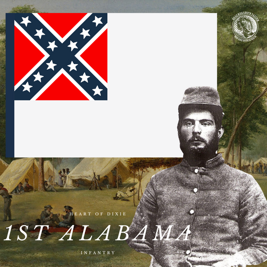 1st Alabama Infantry 2nd National Flag Stickers
