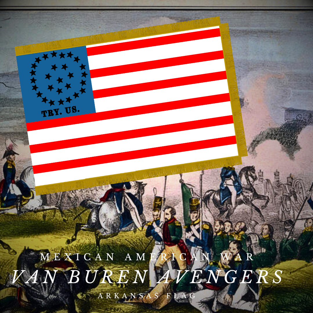 Van Buren Avengers of Crawford County, Company F of the Arkansas Mounted Gunmen Flag
