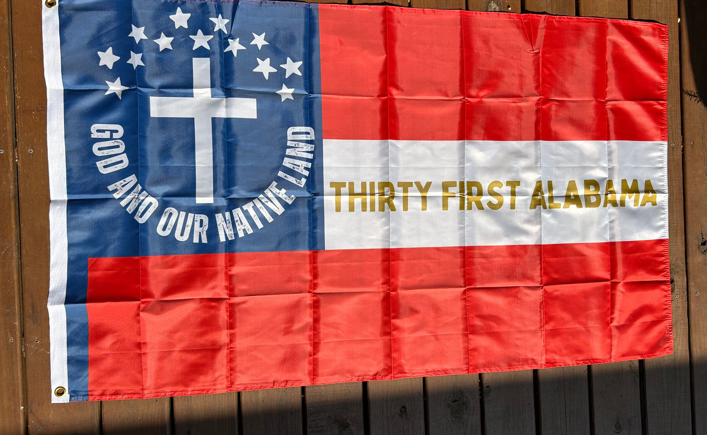 31st Alabama "God and Our Native Land" House Flag