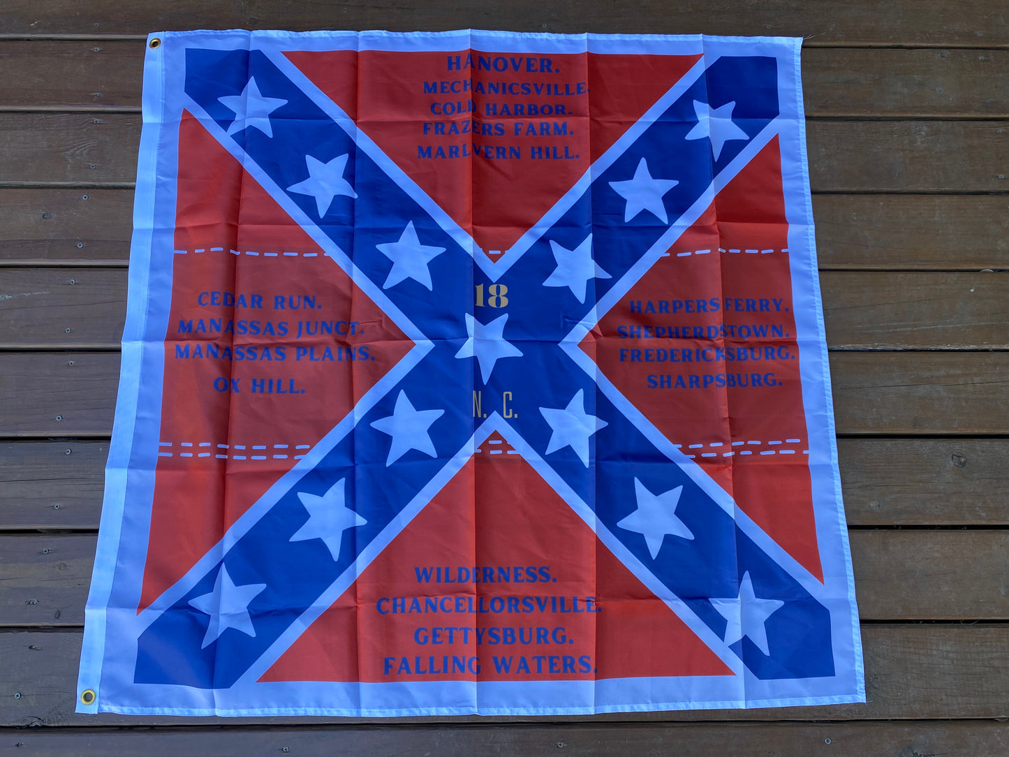 18th North Carolina 4th Bunting House Flag