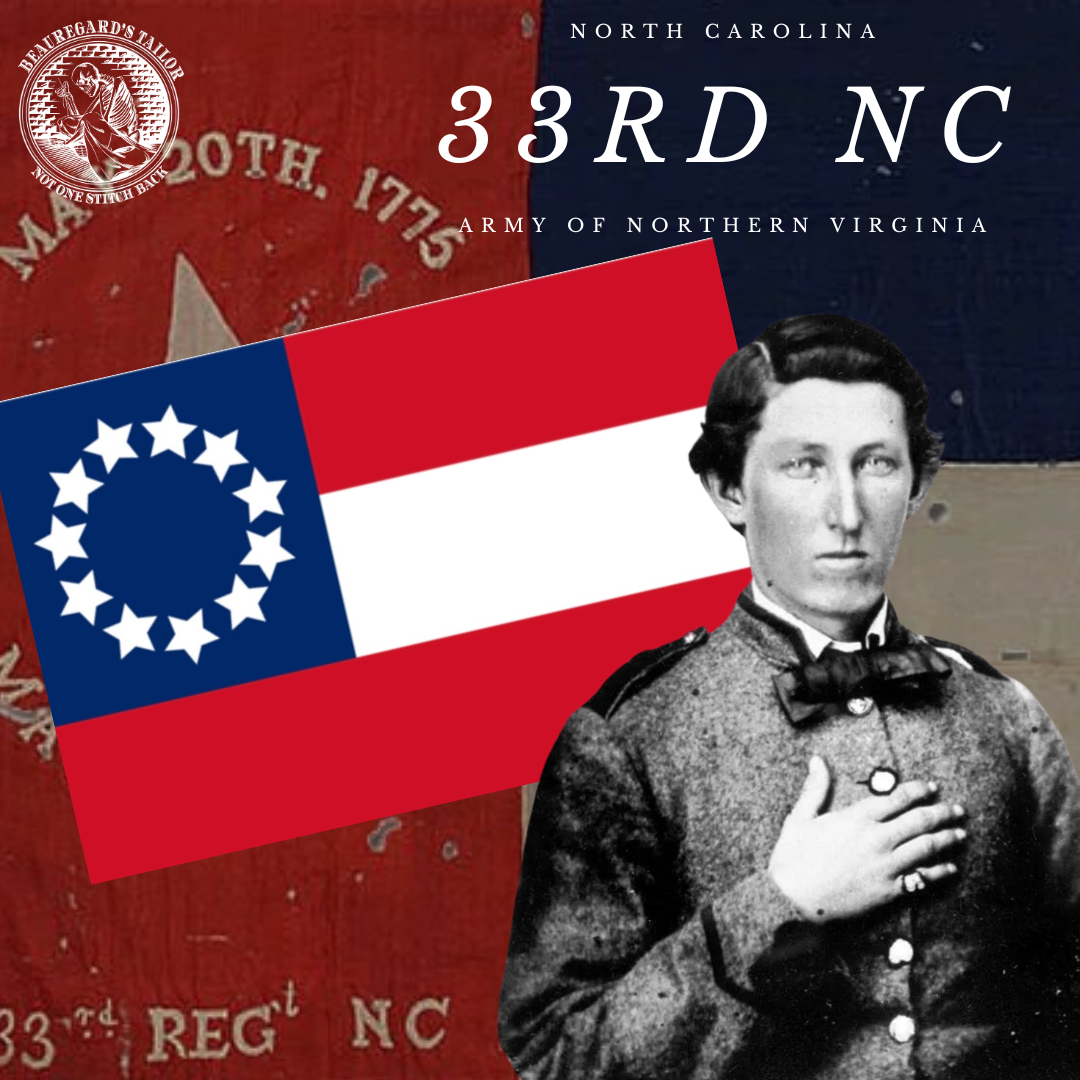 33rd North Carolina 1st National House Flag