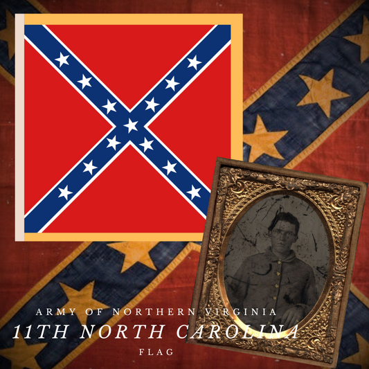 11th  North Carolina Regimental Flag Stickers/Magnet