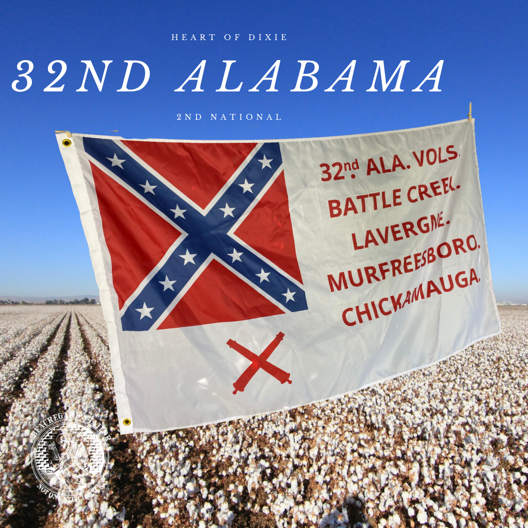 32nd Alabama Infantry 2nd National House Flag