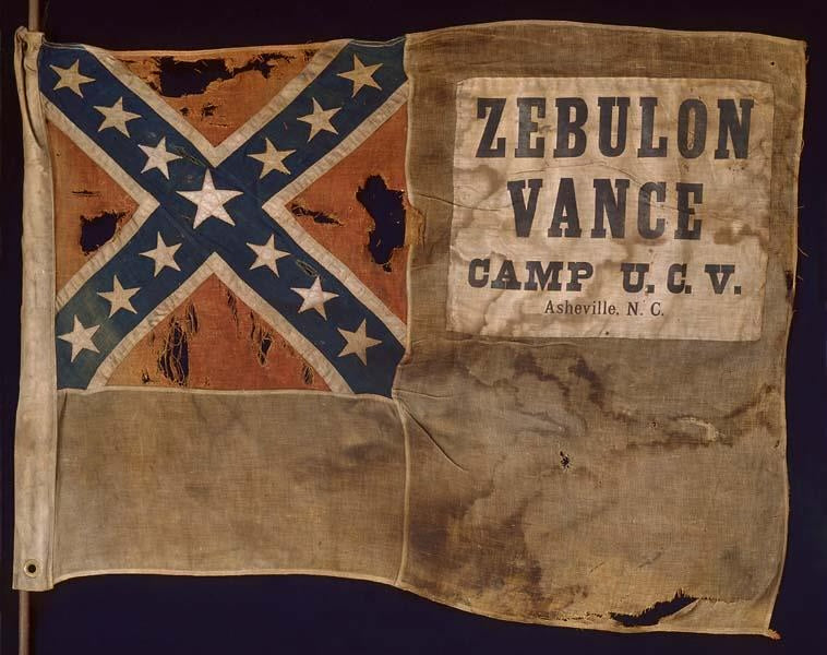 Zebulon Vance Camp U.C.V. Asheville, NC Flag Stickers