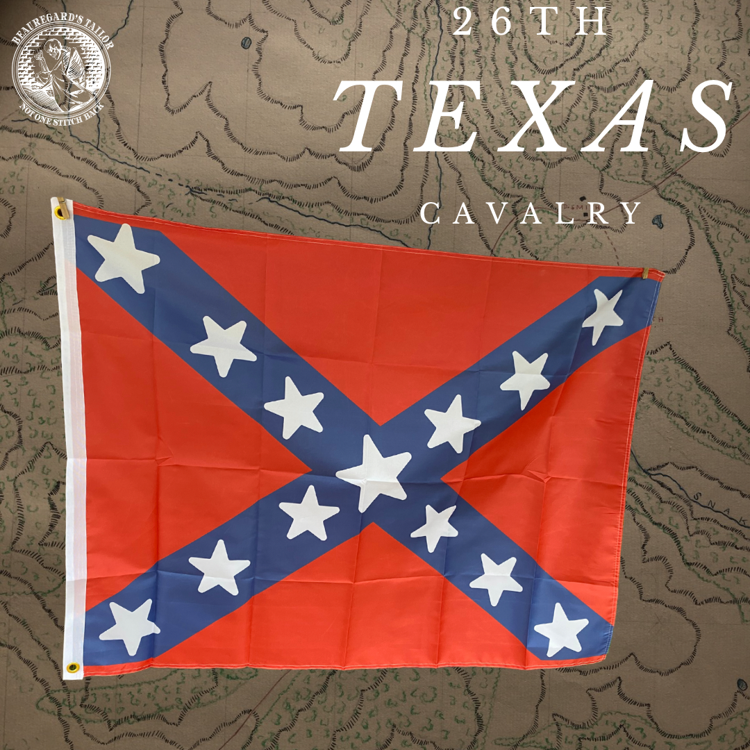 26th Texas Cavalry- Battle Flag House Flag