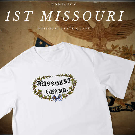 "Missouri Guard" 1st Missouri Infantry (Missouri State Guard) Company G Flag Shirt