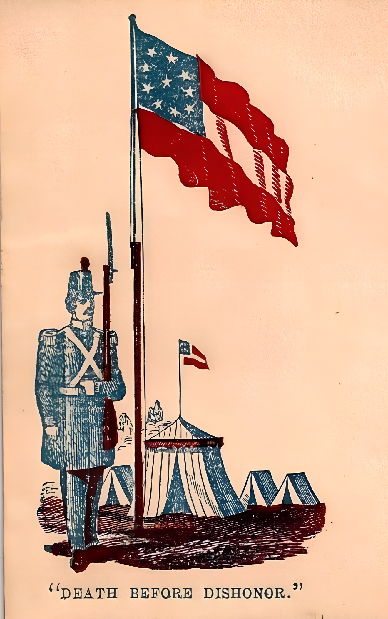 Confederate "Death Before Dishonor" Stickers