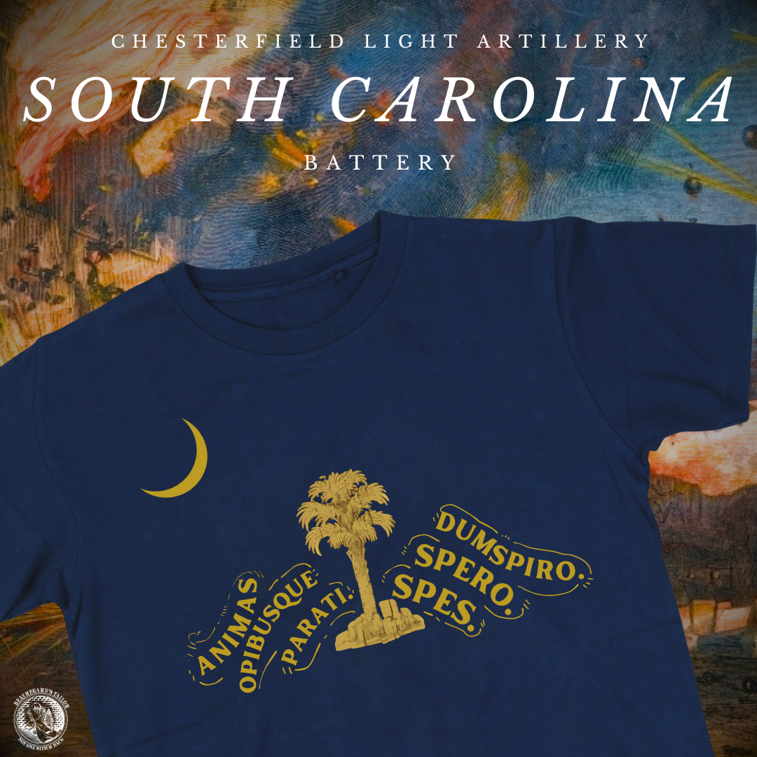 "God will defend the right" Chesterfield Light Artillery Flag Shirt