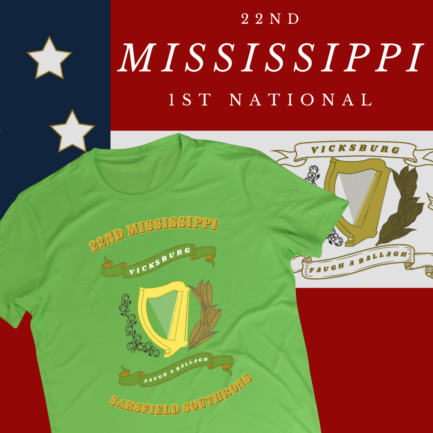 22nd Mississippi - Company C - Sarsfield Southrons Shirt