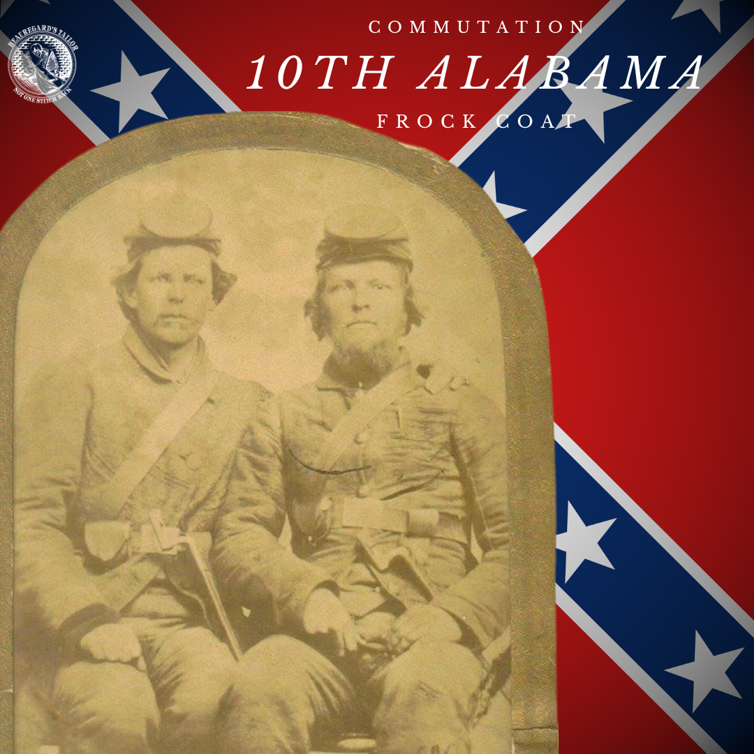 10th Alabama Commutation Frock Coat - Untrimmed