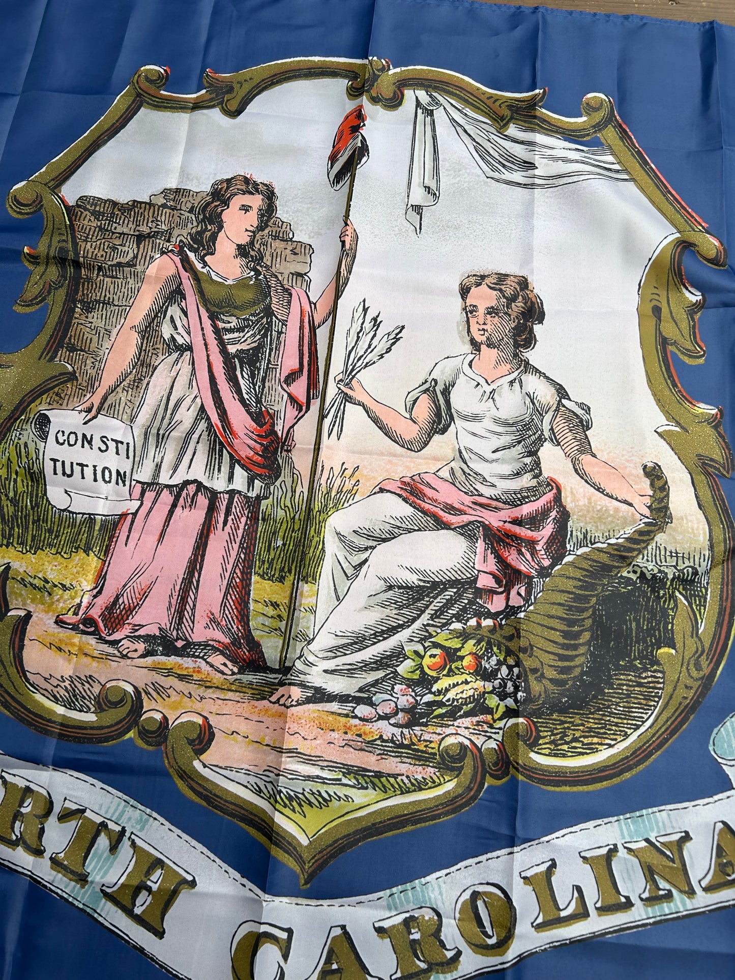 North Carolina Coat of Arms Flag