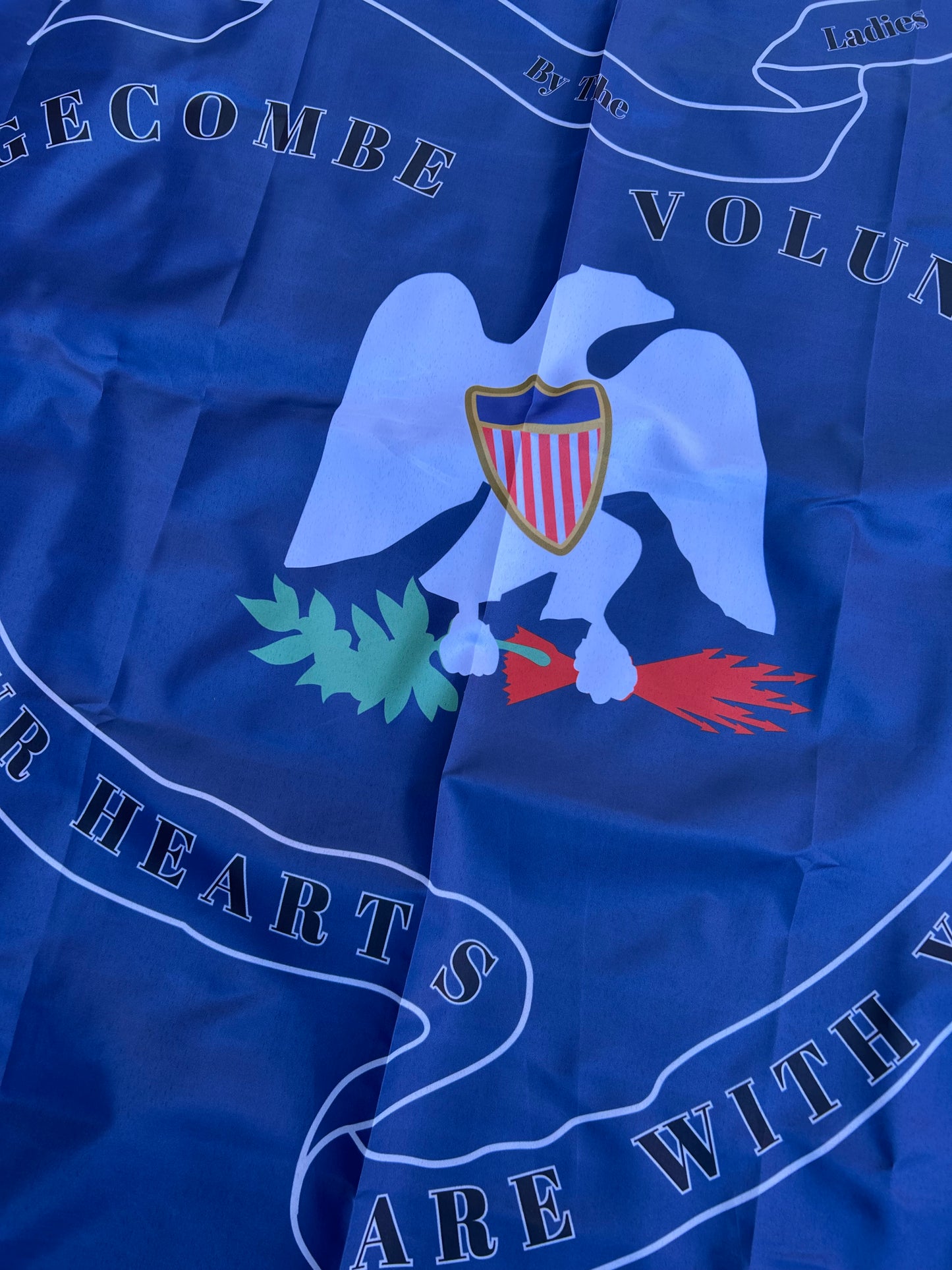 "Go our hearts are with you" Edgecombe Volunteers (North Carolina) Flag - Mexican American War
