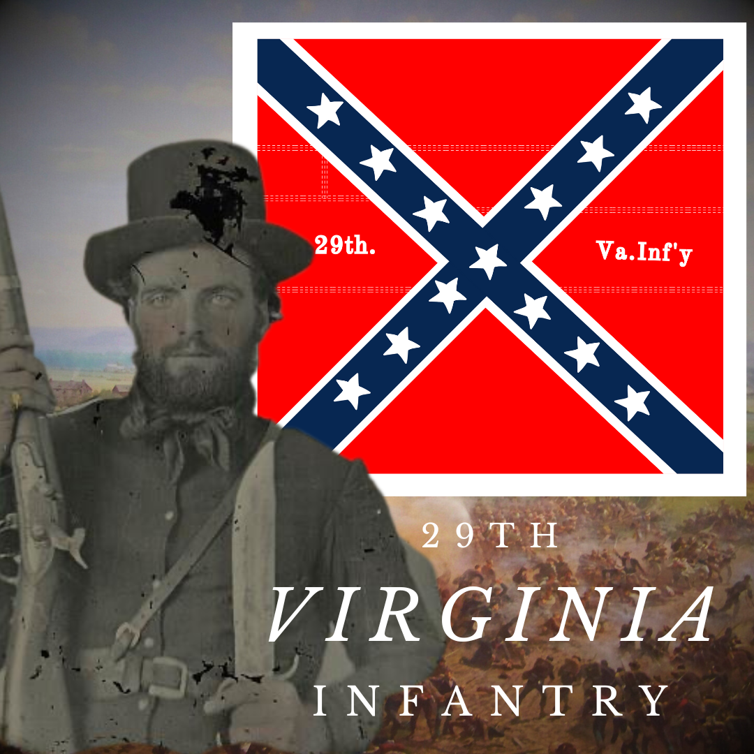 29th Virginia Infantry Flag Stickers/Magnet